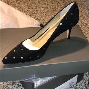 Ann Taylor Eryn polka dot pumps